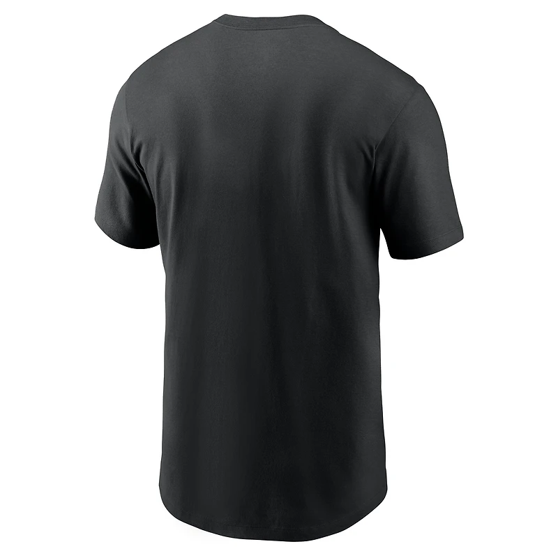 T-shirt Nike pour homme Jahmyr Gibbs noir Detroit Lions « Just Do It »