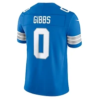 Men's Nike Jahmyr Gibbs Blue Detroit Lions Vapor F.U.S.E. Stitched Limited Jersey