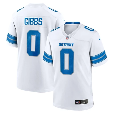 Maillot de joueur Nike Jahmyr Gibbs blanc des Lions Détroit pour homme