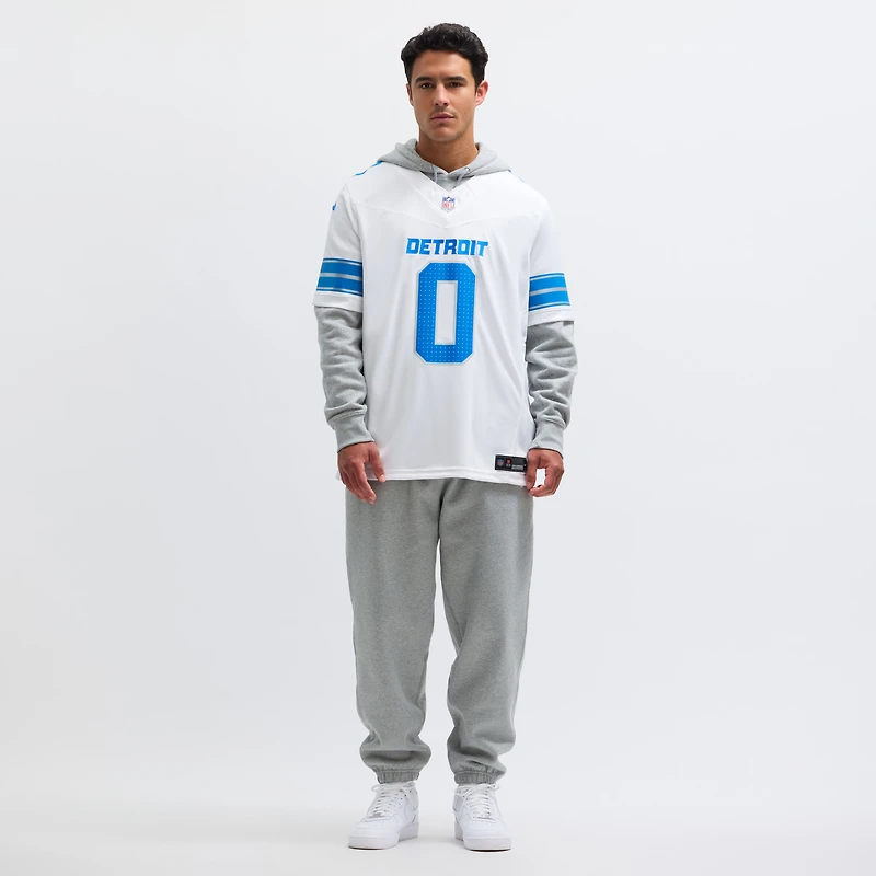 Maillot Nike Jahmyr Gibbs blanc pour homme des Detroit Lions Vapor F.U.S.E. Limited