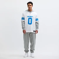 Maillot Nike Jahmyr Gibbs blanc pour homme des Detroit Lions Vapor F.U.S.E. Limited