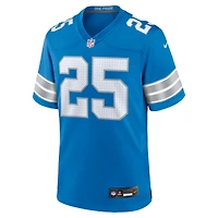 Men's Nike Jamal Adams  Blue Detroit Lions Team Game Jersey