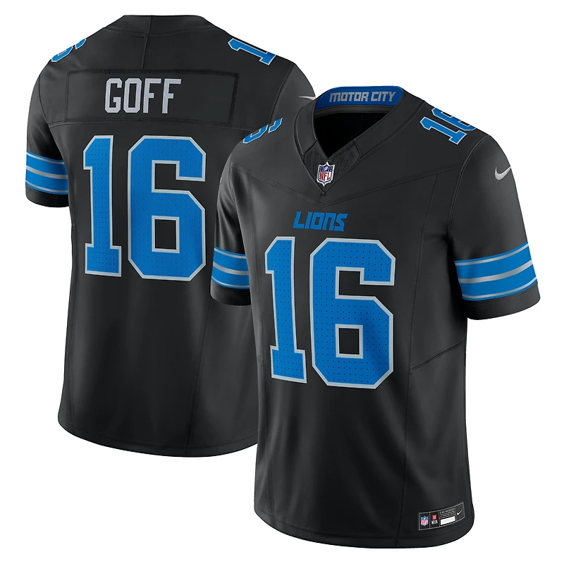 Nike Jared Goff pour homme Bleu Detroit Lions Vapor F.U.S.E. Maillot limité