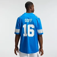 Men's Nike Jared Goff Blue Detroit Lions Team Game Jersey