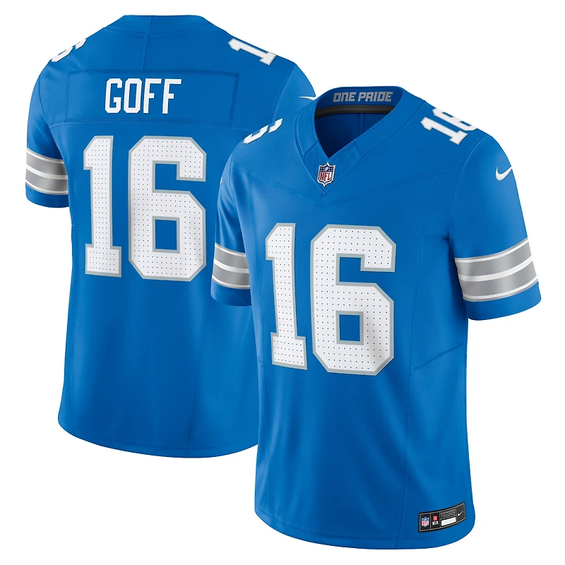 Men's Nike Jared Goff Detroit Lions Vapor F.U.S.E. Limited Jersey