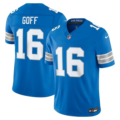Maillot Nike Jared Goff bleu Detroit Lions Vapor F.U.S.E. édition limitée cousue pour homme