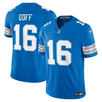 Maillot Nike Jared Goff bleu Detroit Lions Vapor F.U.S.E. édition limitée cousue pour homme