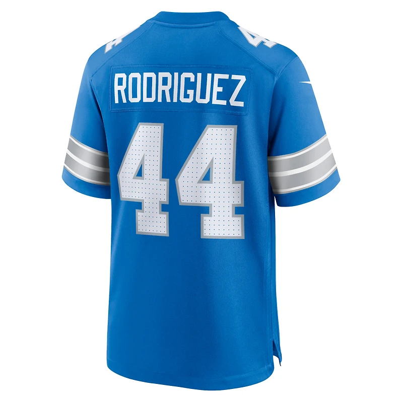 Men's Nike Malcolm Rodriguez Blue Detroit Lions Game Jersey