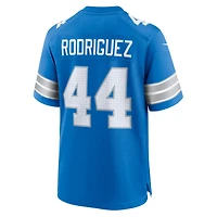 Men's Nike Malcolm Rodriguez Blue Detroit Lions Game Jersey