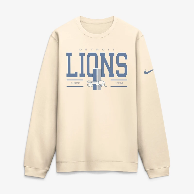 Sweat-shirt Nike Natural Detroit Lions Always Reppin' Club pour homme