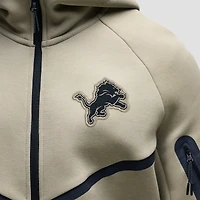 Men's Nike Olive Detroit Lions Tech Fleece Full-Zip Windrunner Hoodie