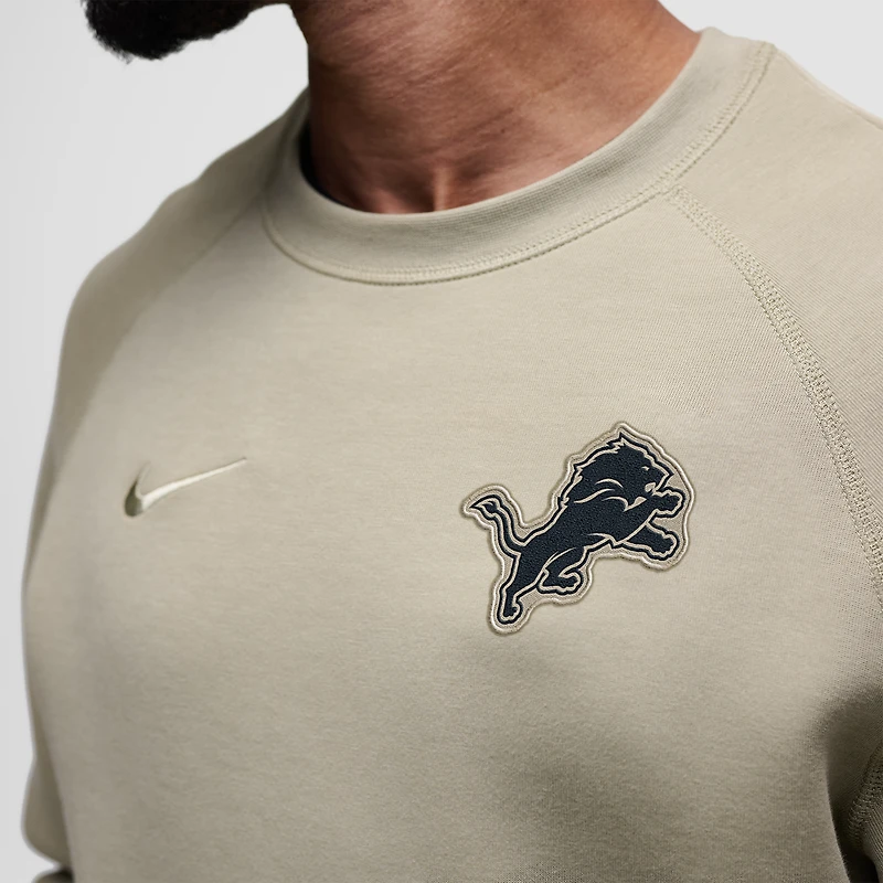 Sweat-shirt Nike Olive Detroit Lions Tech Fleece Raglan pour homme