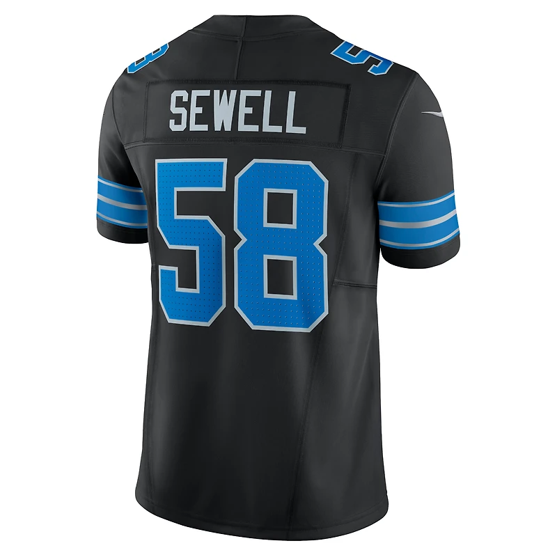 Nike Penei Sewell pour homme Noir Detroit Lions Vapor F.U.S.E. Maillot limité alternatif
