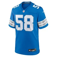 Men's Nike Penei Sewell Blue Detroit Lions Game Jersey