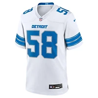Maillot de match Nike Penei Sewell pour homme, blanc, Detroit Lions