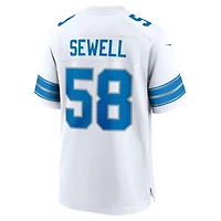 Maillot de match Nike Penei Sewell pour homme, blanc, Detroit Lions
