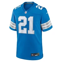 Maillot de match Nike Roger McCreary bleu des Lions Détroit pour homme