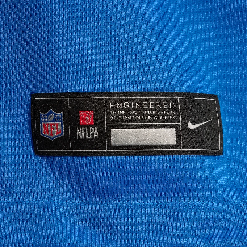 Men's Nike Ross Dwelley Blue Detroit Lions Team Game Jersey