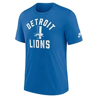 Men's Nike Royal Detroit Lions Favorable Timeline Tri-Blend T-Shirt