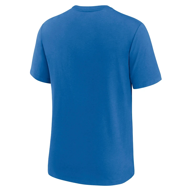 Men's Nike Royal Detroit Lions Favorable Timeline Tri-Blend T-Shirt