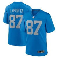 Men's Nike Sam LaPorta  Blue Detroit Lions Alternate Game Jersey