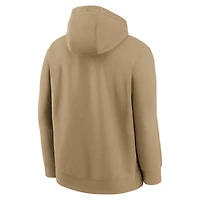 Sweat à capuche Nike Detroit Lions Best Season Rewind Club pour homme, couleur beige.