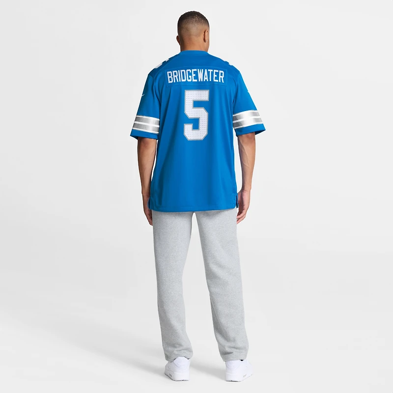 Men's Nike Teddy Bridgewater  Blue Detroit Lions Team Game Jersey
