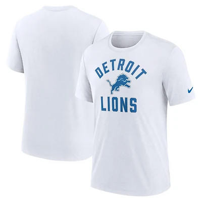 Men's Nike Heather Gray Detroit Lions Favorable Timeline Tri-Blend T-Shirt
