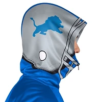 Veste de survêtement à capuche entièrement zippée Pro Player bleu/argent pour homme, motif rétro Detroit Lions