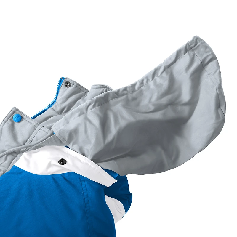 Veste à capuche zippée intégrale Detroit Lions pour homme, bleu/argent, style professionnel