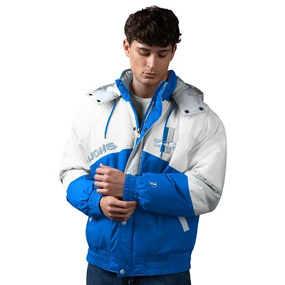 Men's Pro Player  Blue Detroit Lions Shoulder To Polyfill Full-Zip Hooded Jacket