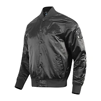 Men's Pro Standard Aidan Hutchinson Black Detroit Lions Player Full-Snap Jacket