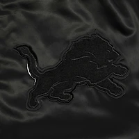 Men's Pro Standard Aidan Hutchinson Black Detroit Lions Player Full-Snap Jacket