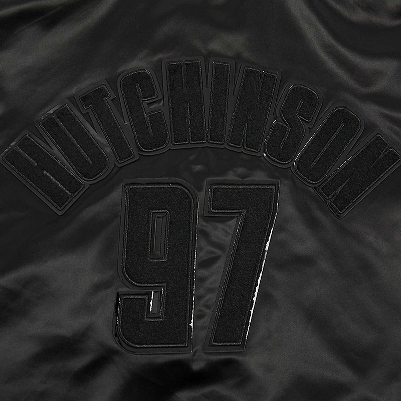 Men's Pro Standard Aidan Hutchinson Black Detroit Lions Player Full-Snap Jacket