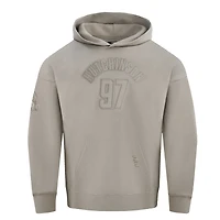 Men's Pro Standard Aidan Hutchinson Tan Detroit Lions Player Name & Number Pullover Hoodie