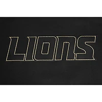 Men's Pro Standard Black Detroit Lions Classic Chenille Pullover Hoodie