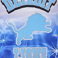 Men's Pro Standard Navy Detroit Lions Sublimated Satin Full-Snap Jacket