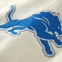 Sweat à capuche manches courtes pour homme avec imprimé et logo des Lions de Detroit, profil Oatmeal