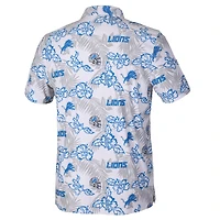 Men's Reyn Spooner White Detroit Lions Pua Performance Game Day Polo
