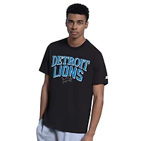 Lot de deux t-shirts rétro Detroit Lions noirs et gris pour homme (Starter)