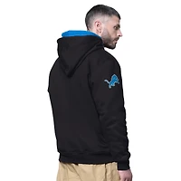 Sweat à capuche zippé double Big Shot pour homme, noir