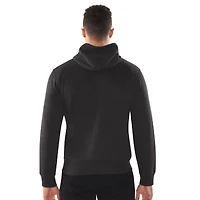Sweat à capuche zippé classique noir Detroit Lions pour homme