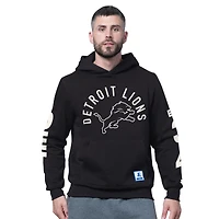 Men's Starter  Black Detroit Lions Handoff Hoodie