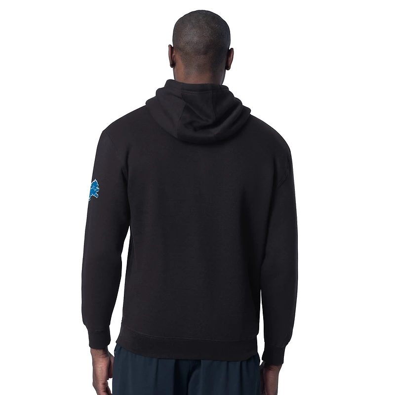 Men's Starter Black Detroit Lions Thursday Night Gridiron Hoodie