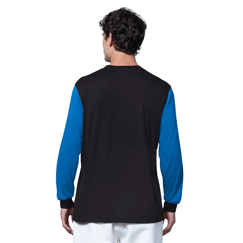 Men's Starter Black Detroit Lions Thursday Night Gridiron Long Sleeve T-Shirt