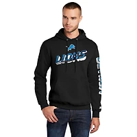 Sweat à capuche noir avec logo Detroit Lions Starter pour homme