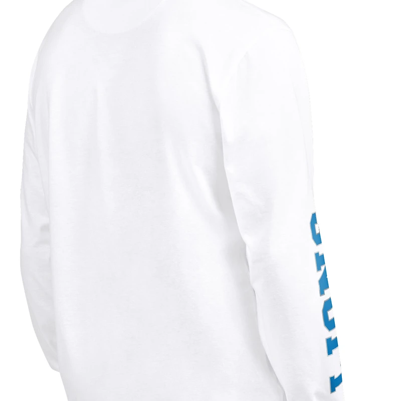 Men's Starter Blue/White Detroit Lions Short Sleeve & Long T-Shirt Combo Pack