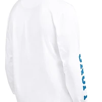 Men's Starter Blue/White Detroit Lions Short Sleeve & Long T-Shirt Combo Pack