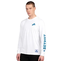 Men's Starter Blue/White Detroit Lions Short Sleeve & Long T-Shirt Combo Pack