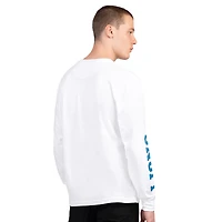Men's Starter Blue/White Detroit Lions Short Sleeve & Long T-Shirt Combo Pack